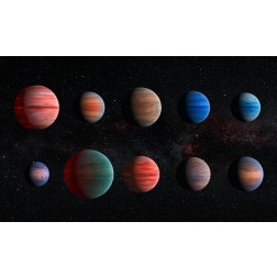 Artist Impression of Hot Jupiter Exoplanets - Unannotated