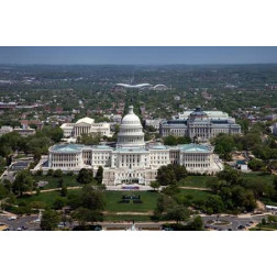 Aerial view, United States Capitol building, Washington, D.C.