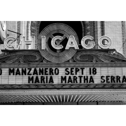 Marquee of the historic Chicago Theater Chicago Illinois