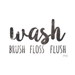 Wash-Brush-Floss-Flush