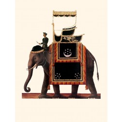 Indian Ceremonial Elephant- Black