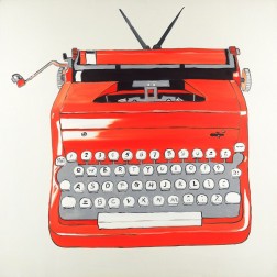 Red Typewritter Machine