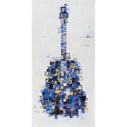 ABSTRACT GUITAR MADE OF SQUARES
