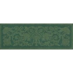Sardinian Traditional Green Tapestry 