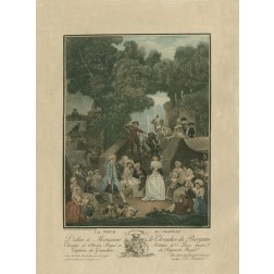 Eighteenth Century Party in the Garden of the french Castle