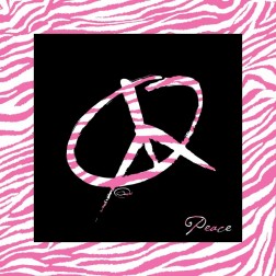 PEACE HOT PINK
