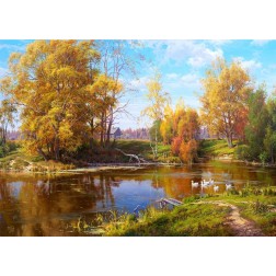 Village pond - autumn