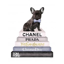 Bookstack Grey Frenchie