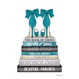 Teal Bookstack Shoe