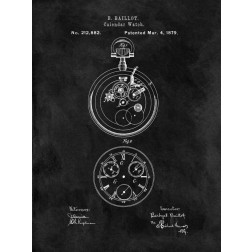 Calendar Watch - 1879-Black