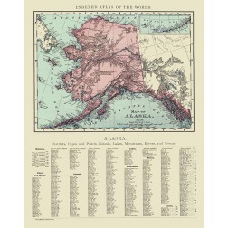 Alaska - Rand McNally 1892
