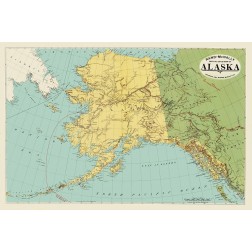 Alaska, Siberia - Rand McNally 1897