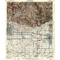 Azusa California Quad - USGS 1939