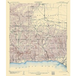 Calabasas California Quad - USGS 1903
