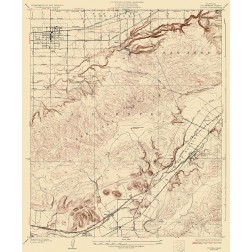 Covina California Quad - USGS 1927