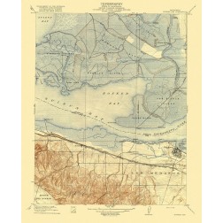 Honker Bay California Quad - USGS 1918