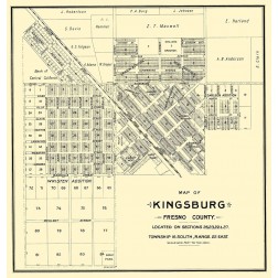 Kingsburg California Landowner - Thomas 1892