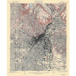 Los Angeles California Quad - USGS 1928