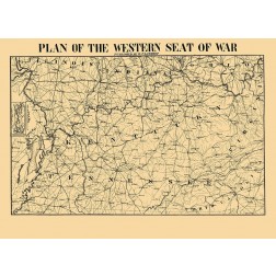 Western Seat of War Plan - Lathrop 1862