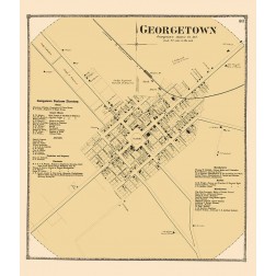 Georgetown Delaware Landowner - Beers 1868