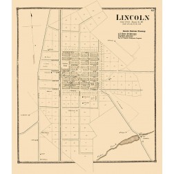 Lincoln Delaware Landowner - Beers 1868