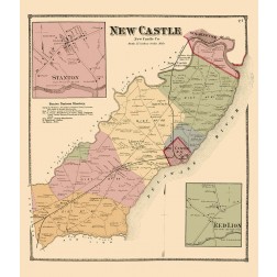 New Castle Delaware Landowner - Beers 1868