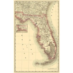 Florida - Rand McNally 1879