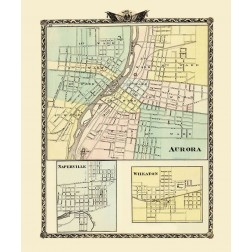 Aurora, Wheaton, Naperville Illinois - Warner 1870