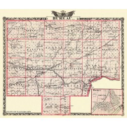 Bureau Illinois Landowner - Warner 1876