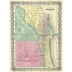Chicago Illinois - Colton 1855
