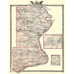 Gallatin  Hardin Illinois Landowner - Warner 1876
