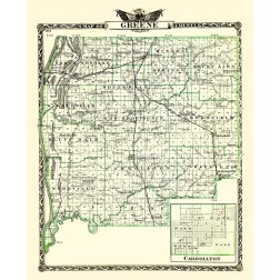 Greene Illinois Landowner - Warner 1870