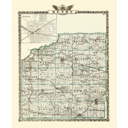 Henry Illinois Landowner - Warner 1870