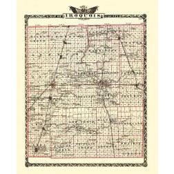 Iroquois Illinois Landowner - Warner 1870
