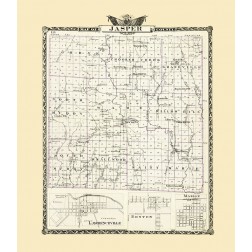 Jasper Illinois Landowner - Warner 1876