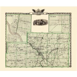 Kankakee Illinois Landowner - Warner 1876