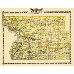 Madison Illinois Landowner - Warner 1876