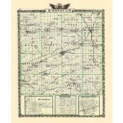 Mcdonough Illinois Landowner - Warner 1870