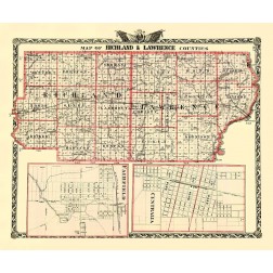 Richland  Lawrence Illinois Landowner- Warner 1870