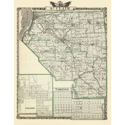 St Clair Illinois Landowner - Warner 1876