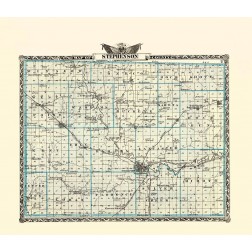 Stephenson Illinois Landowner - Warner 1876