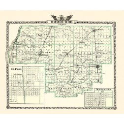 Woodford Illinois Landowner - Warner 1870