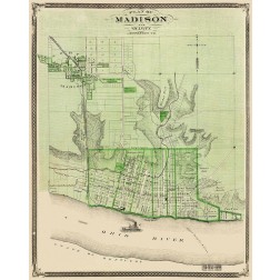 Madison Indiana Landowner - Baskin 1876