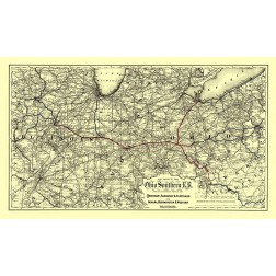 Ohio Southern Railroad - Colton 1881