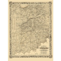 Indiana - Colton 1860