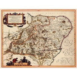 Aberdene Banf Scotland - Blaeu 1654