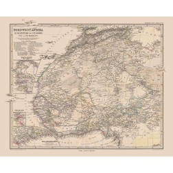 North West Africa - Stieler  1885