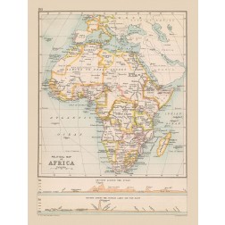 Political Africa - Bartholomew 1892