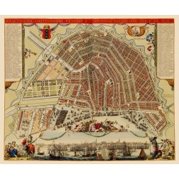 Amsterdam Panoramic Netherlands - De Wit 1688