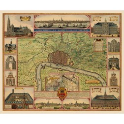 Antwerp Area Belgium Benelux - Visscher 1624